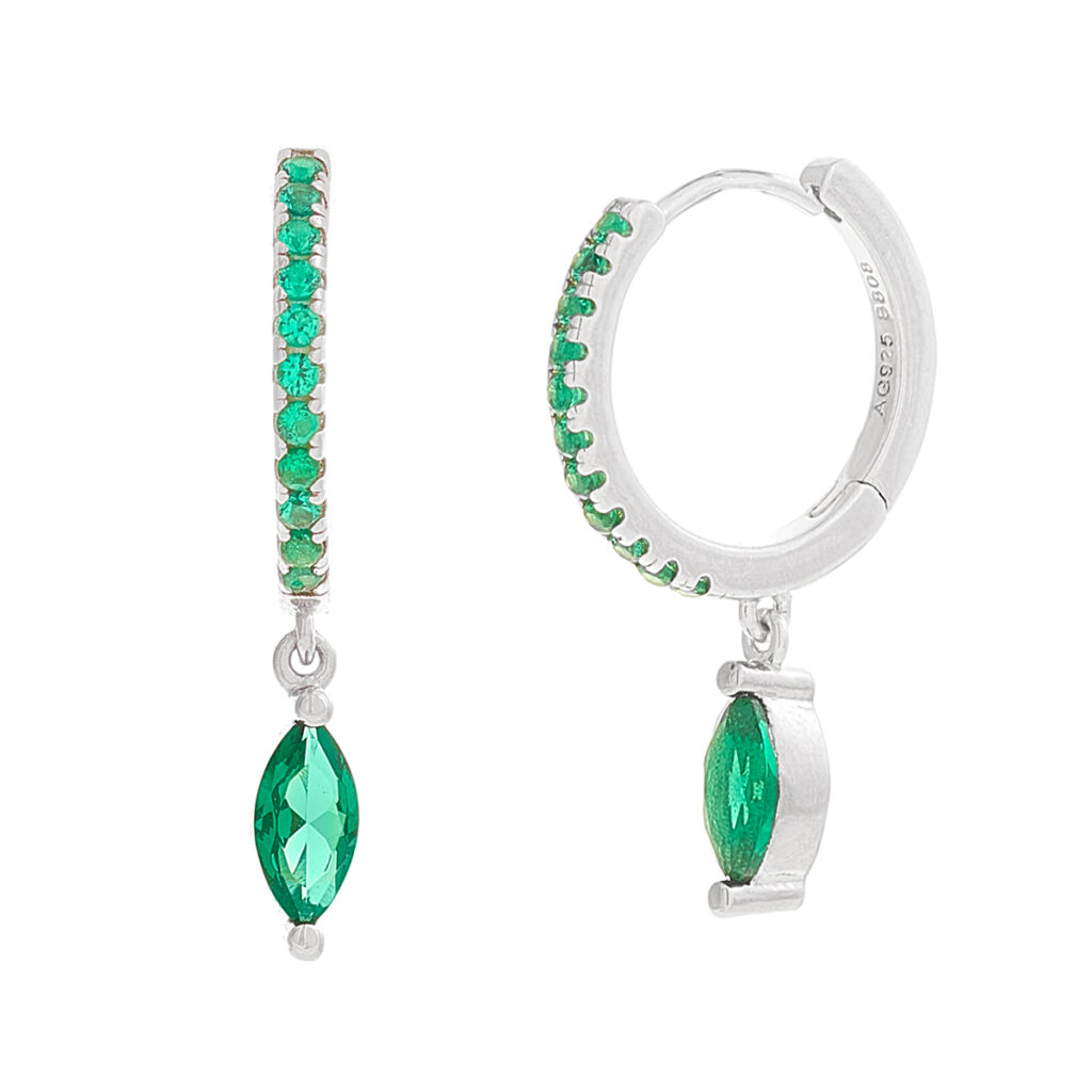 Pendientes Colgantes De Topacio Místico Natural – Baño De Plata Con Gancho – Multicolor – Hecho A Mano