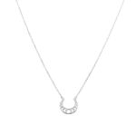 Collar fases de la luna de plata chapado en plata